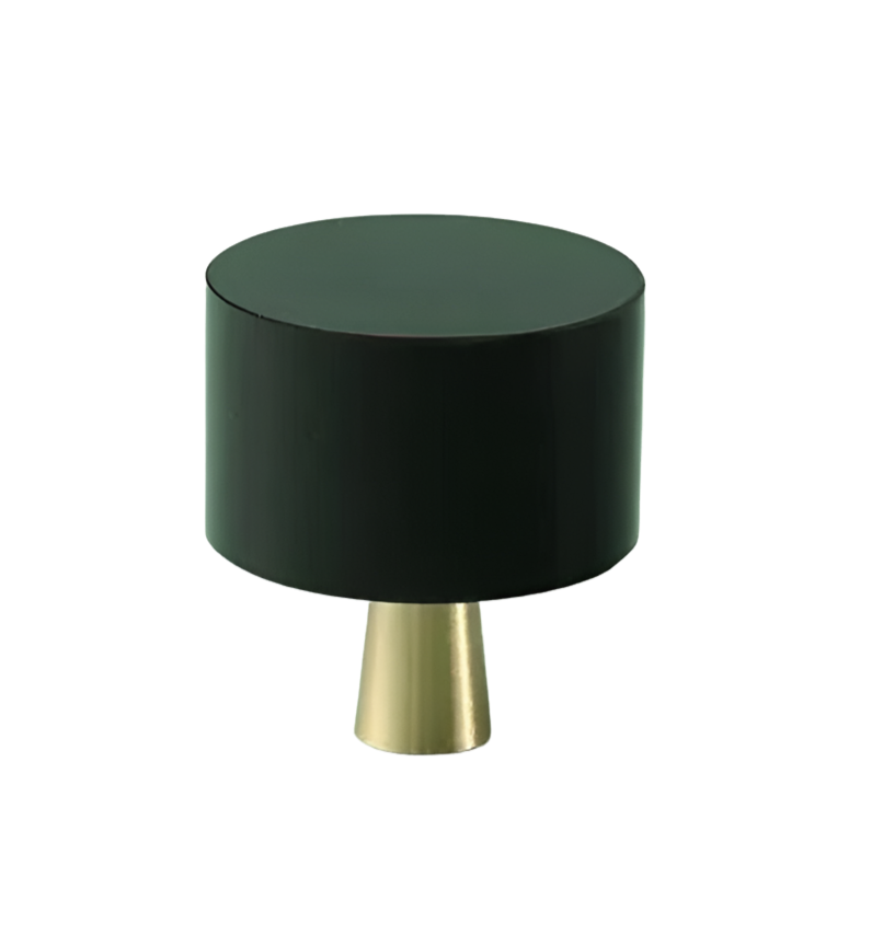 Sort møbelknop i akryl