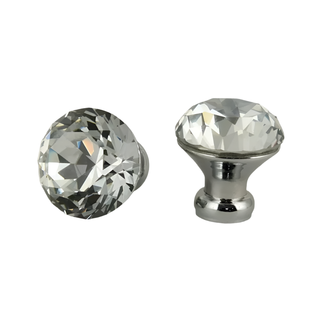 Diamantlook greb med krom base (Ø: 30 mm)