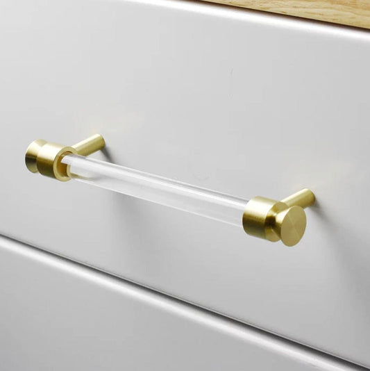Akryl håndtag med messing hardware - Grebet