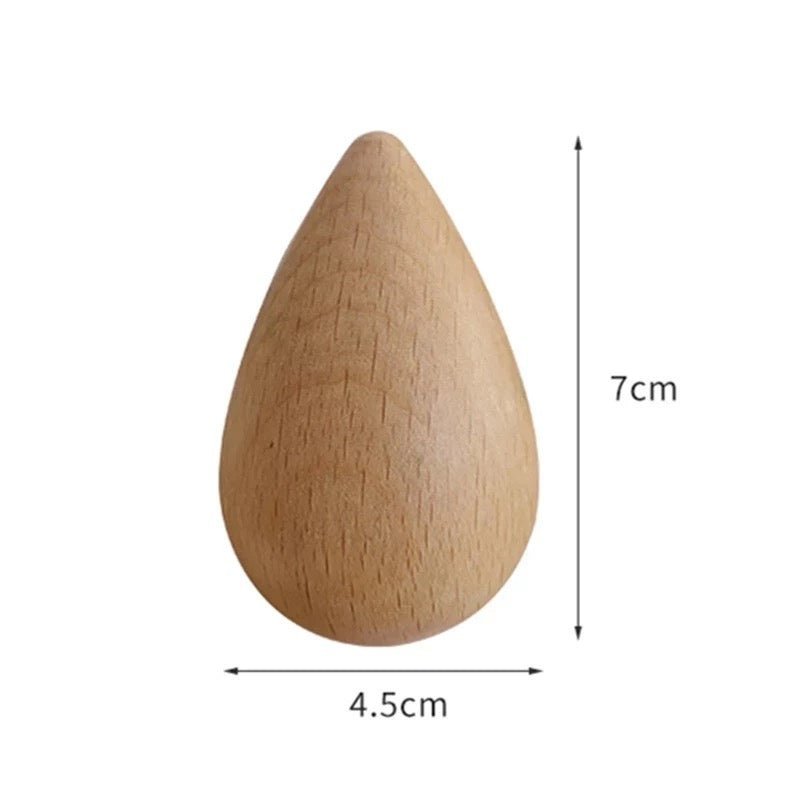 Dråbe knage i træ (7 cm) - Grebet