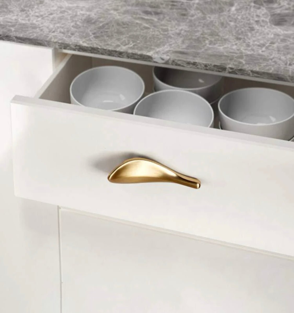 Håndtag "blad" (guld eller sort) - Grebet