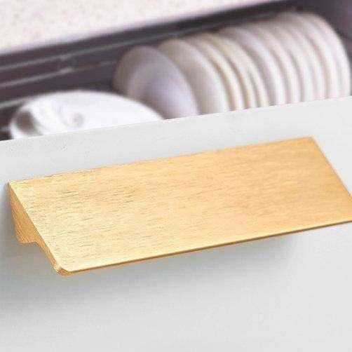 Grebet.dk Metal greb 128 mm Køkken håndtag i roseguld-farve (128 mm)