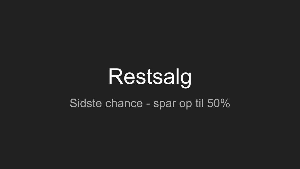 TILBUD - SIDSTE CHANCE - Grebet