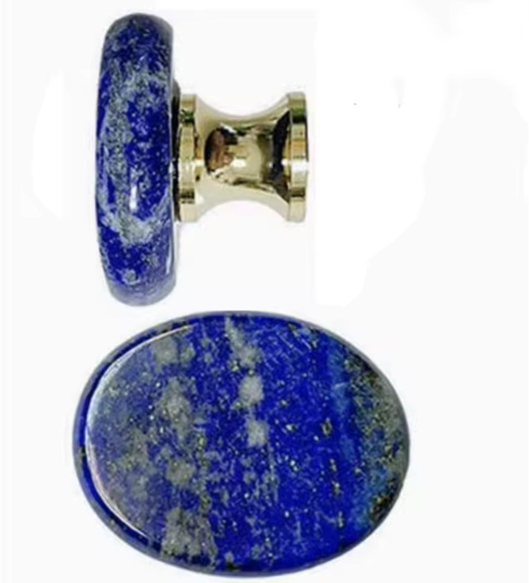 Krystal møbelknop (sølvfarvet hardware)