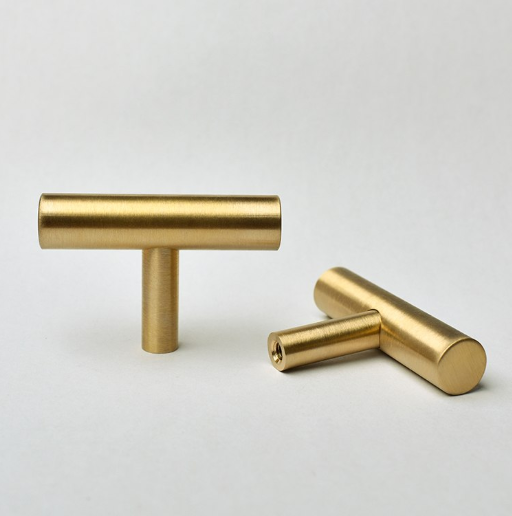 Metal messing farvede relingsgreb (T-greb eller CC: 64, 76, 96, 128, 160, 192, 224, 256, 288, 320, 352 og 384 mm)