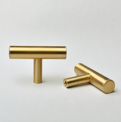 Metal messing farvede relingsgreb (T-greb eller CC: 64, 76, 96, 128, 160, 192, 224, 256, 288, 320, 352 og 384 mm)