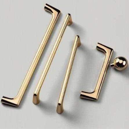 Bøjlehåndtag og møbelknopper i farven: Guld (flere størrelser) - Grebet