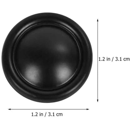 By Grebet.dk Møbelknop Klassisk sort møbelknop (Ø: 31 mm)